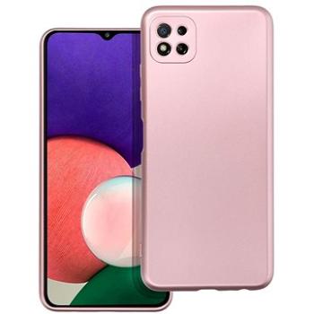 C4M Pouzdro METALLIC pro Samsung Galaxy A22 5G - růžové (PT0513)