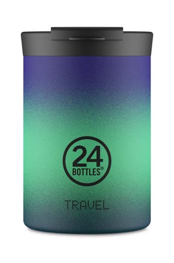 Termohrnek 24bottles Travel Tumbler 350ml Borealis zelená barva, Travel.Tumb.350.Boreal