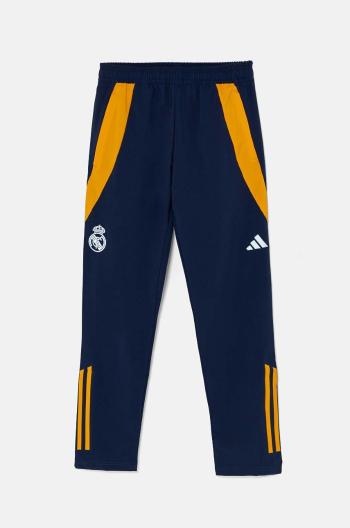 Dětské tepláky adidas Performance REAL PRE PNT tmavomodrá barva, vzorované, IT5149