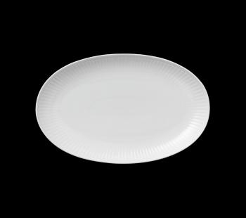 Oválný talíř White Fluted, 23 cm - Royal Copenhagen