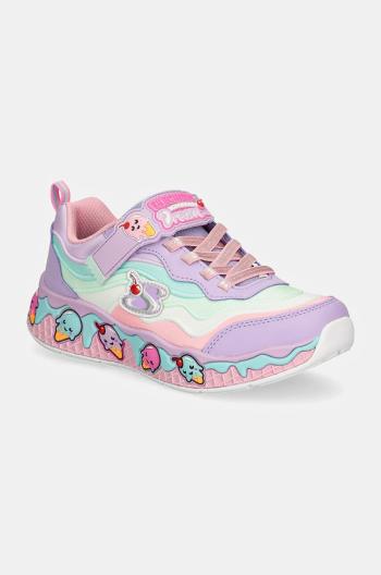 Dětské sneakers boty Skechers SUNDAE SWEETIES fialová barva, 303625L