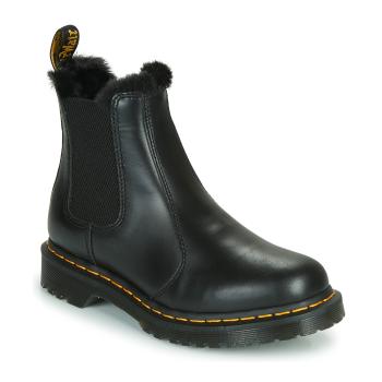 Dr. Martens  2976 LEONORE DARK GREY ATLAS  Polokozačky Čierna