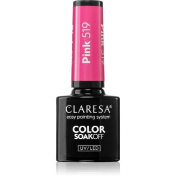 Claresa SoakOff UV/LED Color Sunny Garden gelový lak na nehty odstín Pink 519 5 g