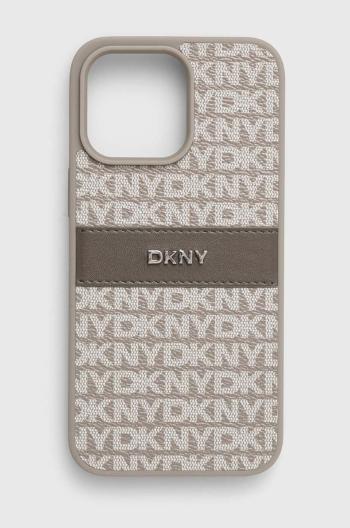 Obal na telefon Dkny iPhone 15 Pro Max 6.7 šedá barva, DKHCP15XPRTHSLE