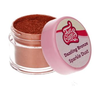 Cakesupplies Jedlá prachová barva Dust Dazzling Bronze - Bronzová 3,5 g