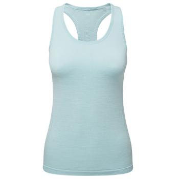 TriDri® Dámské bezešvé sportovní tílko 3D fit - Nebesky modrý melír | M