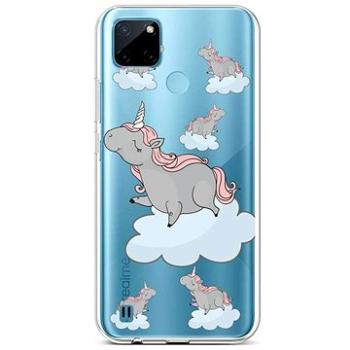 TopQ Kryt Realme C21Y silikon Grey Unicorns 69936 (Sun-69936)