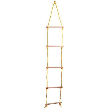 WOODY ROPE LADDER (do 50 kg) Kötéllétra, sárga, méret