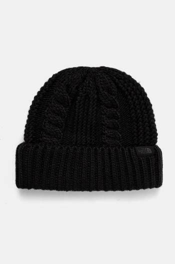 Čepice The North Face Oh Mega Beanie černá barva, z husté pleteniny, NF0A7WJJKX71