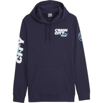 Puma MANCHESTER CITY FC FTBLICONS HOODY Pánská mikina, tmavě modrá, velikost