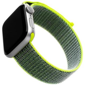 FIXED Nylon Strap pro Apple Watch 42/44/45/Ultra 49mm tmavě limetkový (FIXNST-434-LIGR)