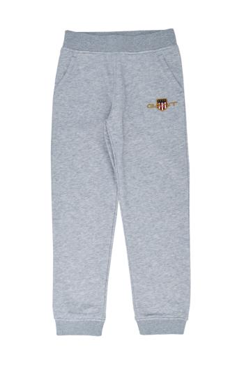 TEPLÁKY GANT ARCHIVE SHIELD SWEAT PANTS LIGHT GREY MELANGE