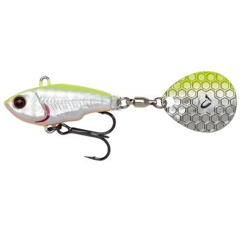 Savage gear fat tail spin sinking lemon back flash - 8 cm 24 g