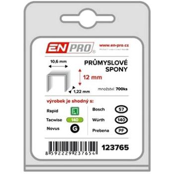 Spony PROFI, 345/12 mm, 700 ks, blistr, ENPRO (123765)