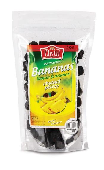 Chytil Chytací pelety s dírou 250 g - Bananas 14 mm