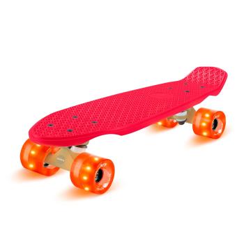 Fun pro Mini Cruiser, skateboard, trickboard, PP board, 100 kg, LED kolečka, PU tvrdost 88A