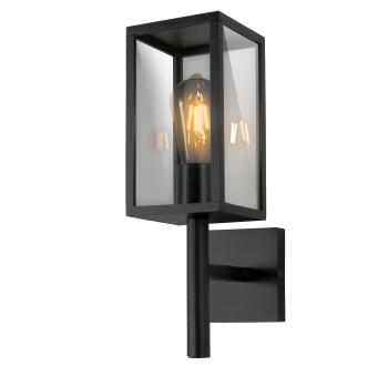 Candellux Černé fasádní svítidlo Hosta pro žárovku 1x E27 IP44 21-32263