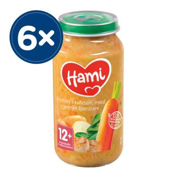 Hami Brambory s kuřetem, mrkví a jemným špenátem 12m+ 6x250 g