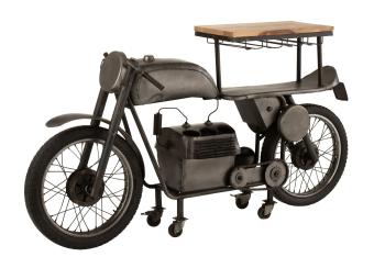 Granitový retro bar motocykl na12skleniček a 6lahví vína Motorcycle - 200*43*100 cm 1504