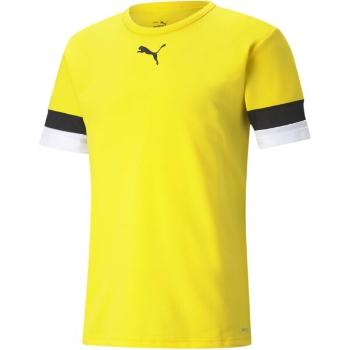 Puma TEAMRISE JERSEY TEE Pánské fotbalové triko, žlutá, velikost