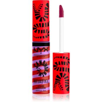 NYX Professional Makeup Beetlejuice Sandworm Swirl zářivý lesk na rty odstín 03 Red 8 ml