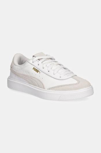 Kožené sneakers boty Puma Lajla T-toe bílá barva, 397734