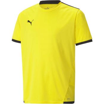 Puma TEAM LIGA JERSEY TEE Juniorské fotbalové triko, žlutá, velikost