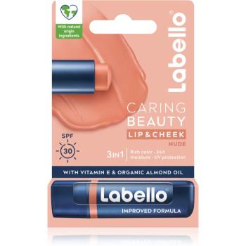 Labello Caring Beauty tónovací balzám na rty odstín Nude 4,8 ml