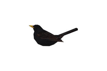 Brož Blackbird Brooch ze dřeva s praktickým zapínáním a možností výměny či vrácení do 30 dnů zdarma.