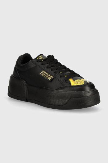 Kožené sneakers boty Versace Jeans Couture Ravewing černá barva, 77VA3ST2 ZP305 G89