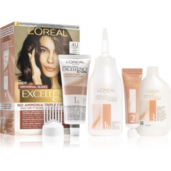 L’Oréal Paris Excellence Universal Nudes permanentní barva na vlasy odstín 4U 1 ks