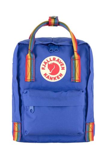 Batoh Fjallraven Kanken Rainbow Mini tmavomodrá barva, malý, s aplikací, F23621