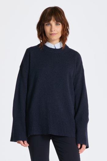 SVETR GANT D1. LOUNGE C-NECK SWEATER EVENING BLUE