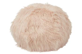 Růžový chlupatý pouf  Yetty - Ø 55*55 cm 88530