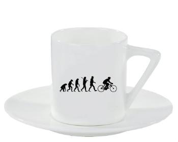 Espresso hrnek s podšálkem 100ml Evolution Bicycle