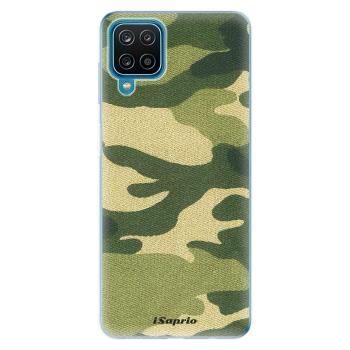 Odolné silikonové pouzdro iSaprio - Green Camuflage 01 - Samsung Galaxy A12