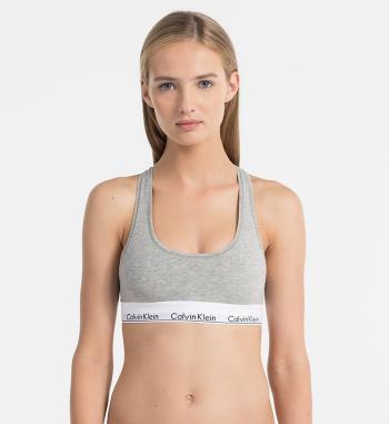 Calvin Klein dámská šedá podprsenka Bralette - L (020)