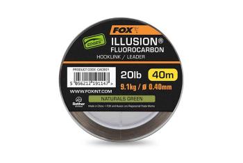 Fox Fluorocarbon Edges Illusion Fluorocarbon Hooklink/Leader Naturals Green 40m - 0,50mm 30lb 13.6kg