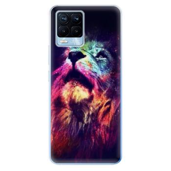 Odolné silikonové pouzdro iSaprio - Lion in Colors - Realme 8 / 8 Pro