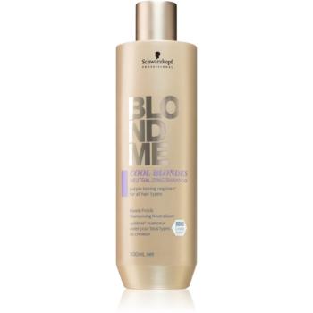 Schwarzkopf Professional Blondme Cool Blondes šampon neutralizující žluté tóny pro blond a melírované vlasy 300 ml