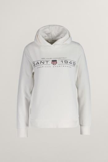 MIKINA GANT REG SHIELD HOODIE WHITE