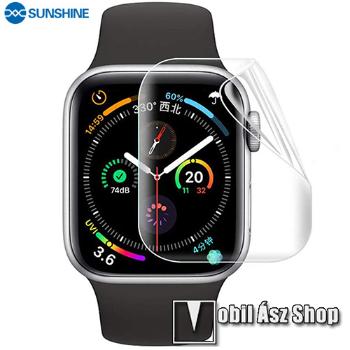 Apple Watch Series 7 (41mm), Series 8 (41mm), Series 9 (41mm), Sunshine Hydrogel TPU okosóra képernyővédő fólia, Ultra Clear, Önregeneráló!, 1db