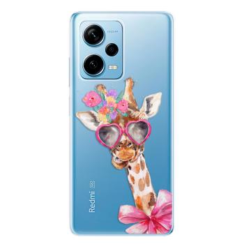 Odolné silikonové pouzdro iSaprio - Lady Giraffe - Xiaomi Redmi Note 12 Pro+ 5G