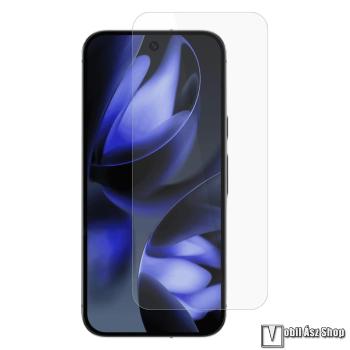 Google Pixel 10 Pro, 10, 9, 9 Pro, Előlapvédő karcálló edzett üvegfólia, 0,3 mm vékony, 9H, Arc Edge, A képernyő sík részét védi, 1db, Átlátszó