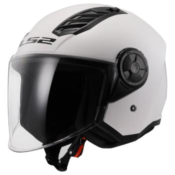 Moto přilba LS2 OF616 Airflow II Solid Gloss White  3XL (65-66)