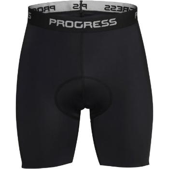 PROGRESS BASIC SHORTS Pánské kraťasy s cyklistickou vložkou, černá, velikost