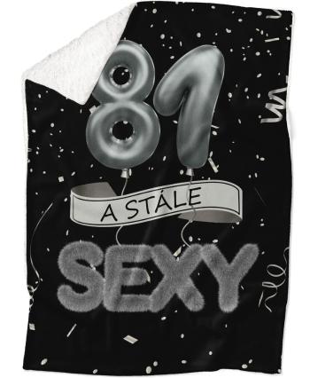 Deka Stále sexy – Černá (věk: 81, Podšití beránkem: ANO)