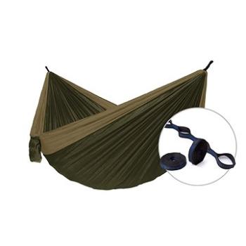 SET- Hamaka Camping (hnědá)+Tree strap (85_SET Camping_SHNE+TS)