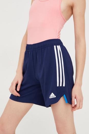 Tréninkové šortky adidas Performance Condivo 22 dámské, tmavomodrá barva, s aplikací, high waist