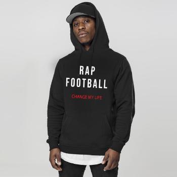 Mikina Rap & Football Hoodie Black - 2XL